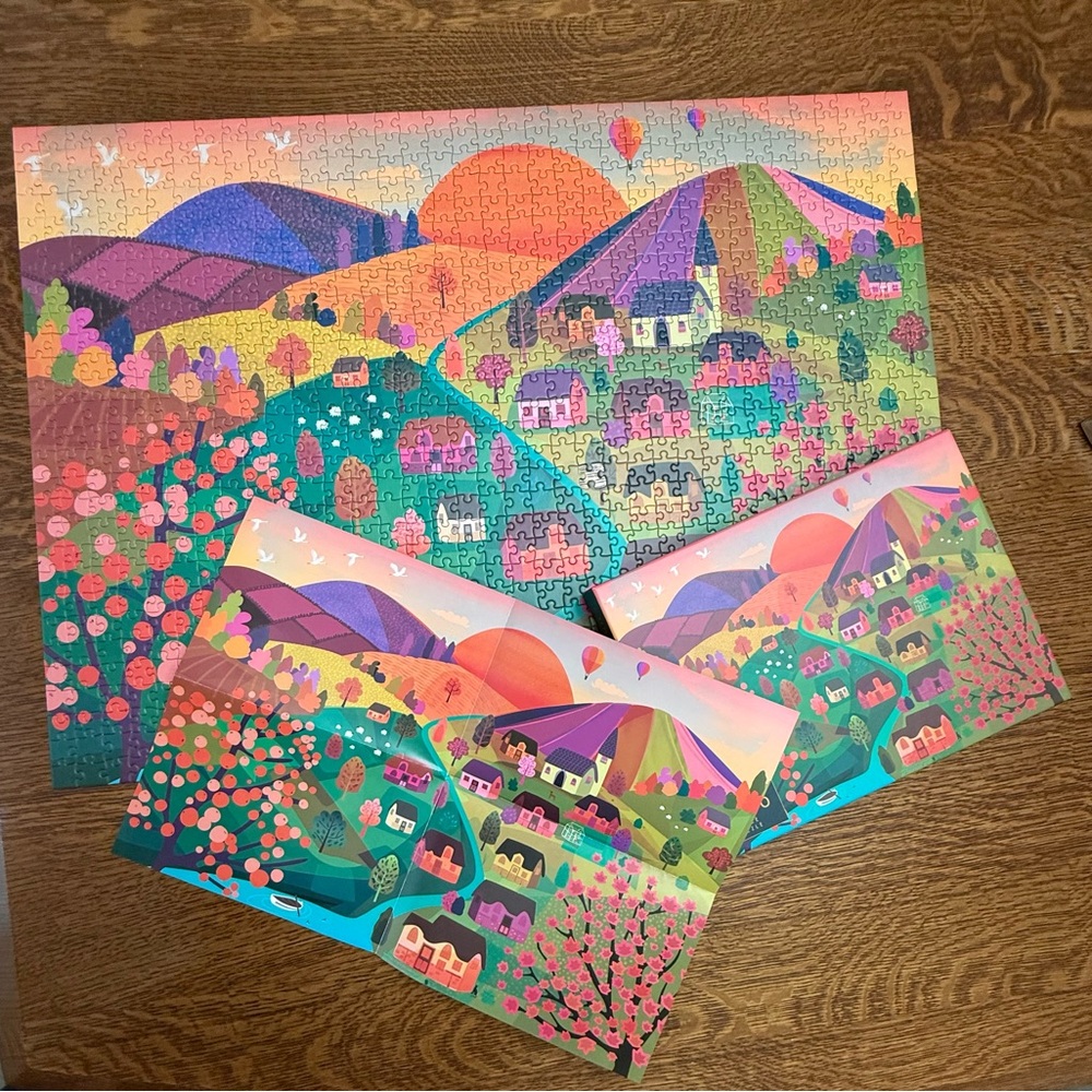 Elena Essex Sunset Valley 1000 Piece Puzzle Complete